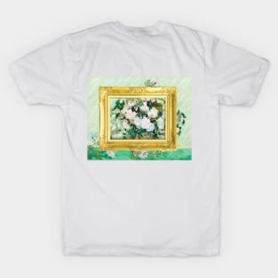 PANTONE VAN GOGH - Still Life: Vase with Pink Roses T-Shirt